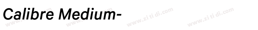 Calibre Medium字体转换